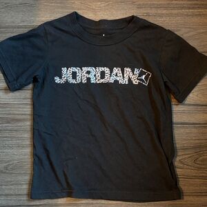 Jordan Kids Black Graphic Tee